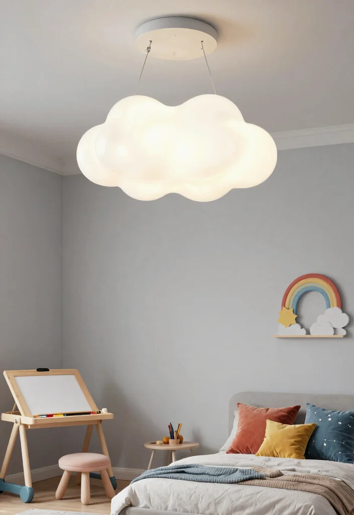 15 Cloud Pendant Light Ideas for Kids' Rooms and Nurseries - 12. Customizable Cloud Lights 1