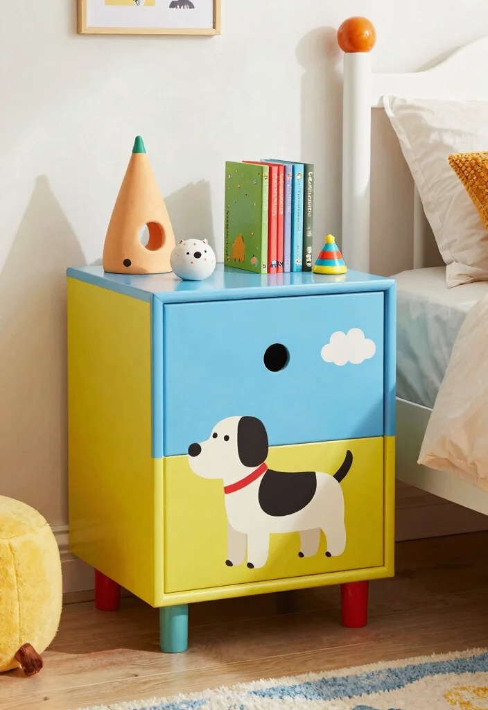 15 Dog Crate Nightstand Ideas That Hide the Cage Completely - 15. Whimsical Designs 1