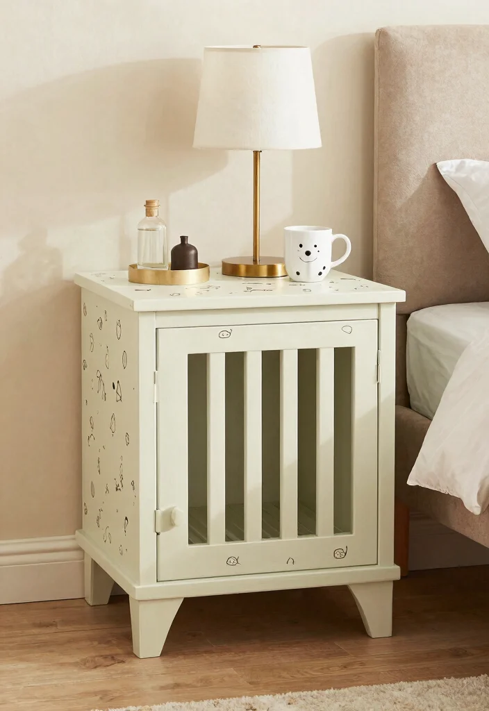 15 Dog Crate Nightstand Ideas That Hide the Cage Completely - 6. Customizable Crate Designs 1