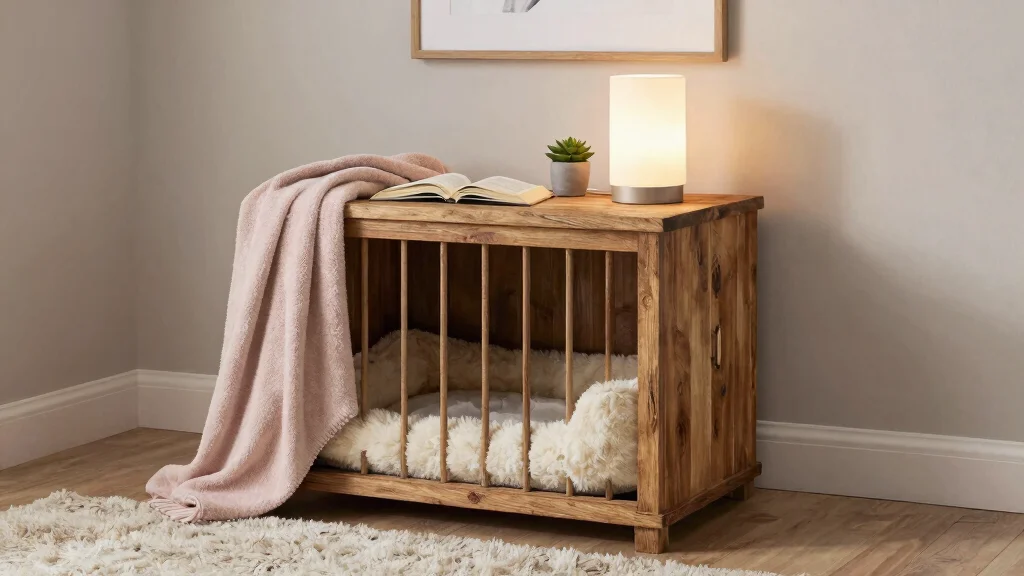 15 Dog Crate Nightstand Ideas That Hide the Cage Completely