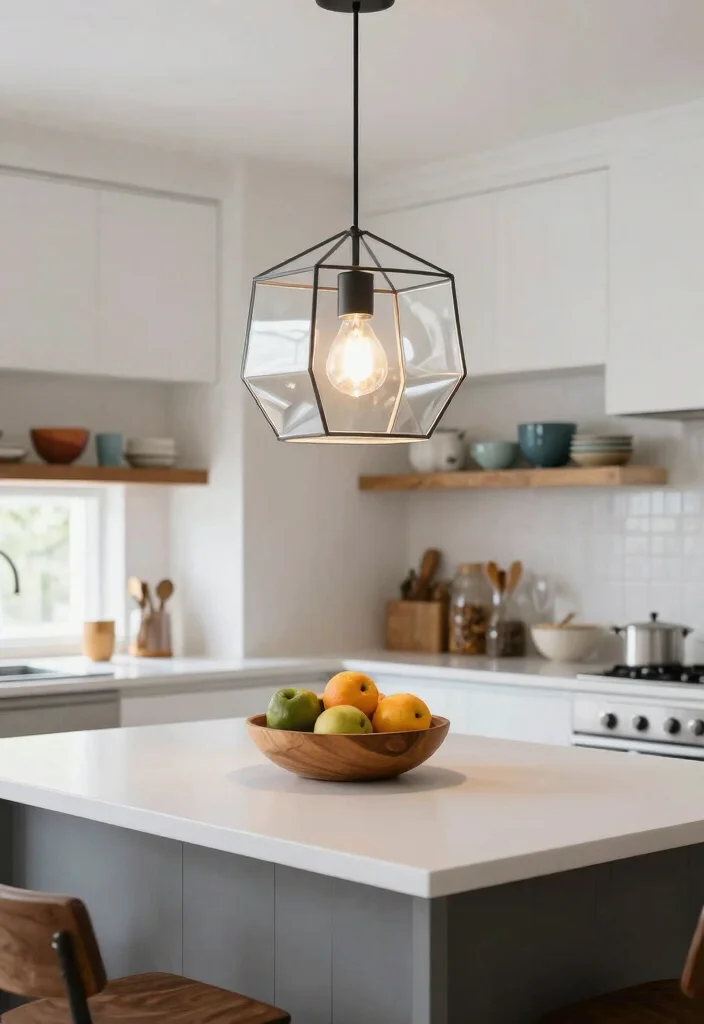 15 Modern Pendant Light Picks That Work Over Islands and Counters - 1. Geometric Glamour 1