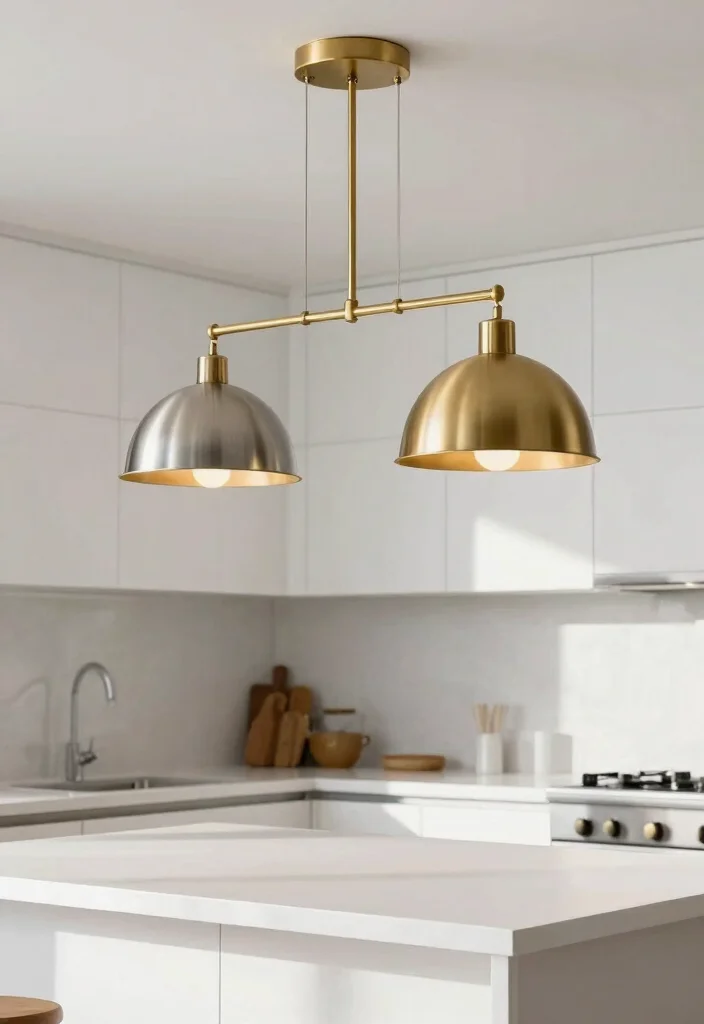 15 Modern Pendant Light Picks That Work Over Islands and Counters - 10. Two-Tone Fixtures 1