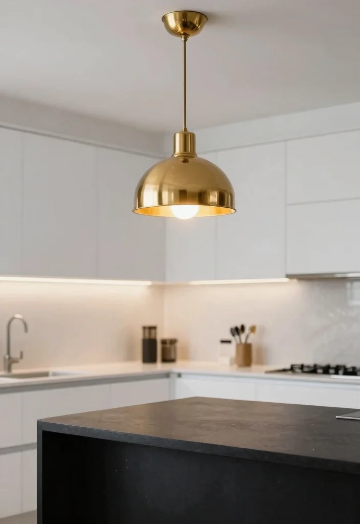 15 Modern Pendant Light Picks That Work Over Islands and Counters - 13. Metallic Finishes 1