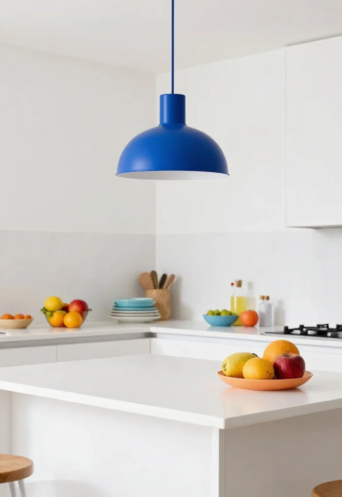 15 Modern Pendant Light Picks That Work Over Islands and Counters - 6. Bold Color Statements 1