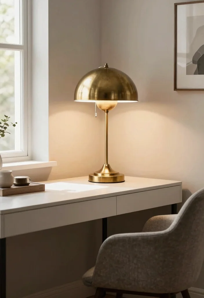 15 Old Lamp Shade Ideas That Look Vintage - 10. Vintage Metal Finishes 1