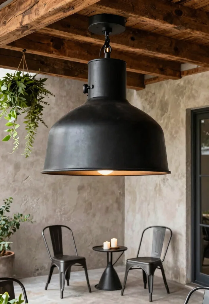 15 Porch Pendant Light Ideas That Stand Up to Rain and Wind - 2. Industrial Chic Pendant Lights 1