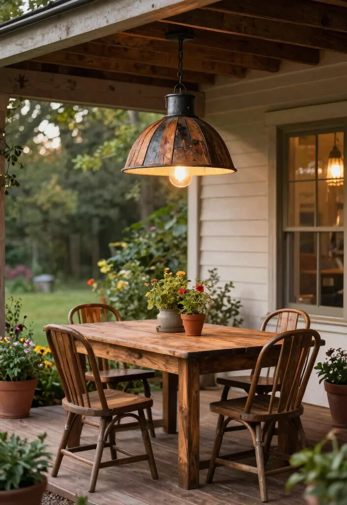 15 Porch Pendant Light Ideas That Stand Up to Rain and Wind - 4. Rustic Farmhouse Pendants 1