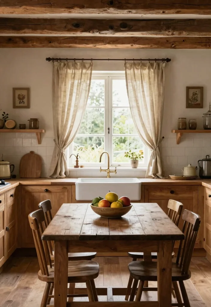 18 Kitchen Curtains Ideas That Handle Grease and Moisture - 3. Rustic Linen Blend 1