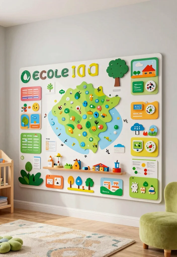 18 Nursery Wall Decor Ideas That Grow With Your Child - 12. Eco-Friendly Chart Wall 1