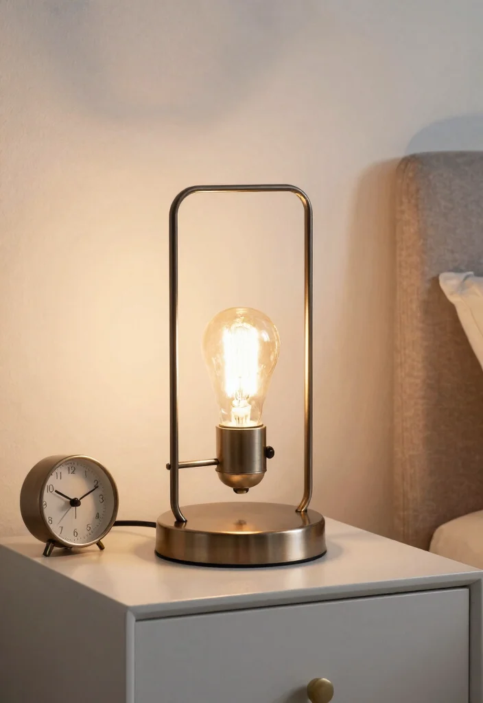 18 Table Lamps for Bedroom Nightstand Ideas That Don't Take Over - 6. Industrial Style Lamps 1