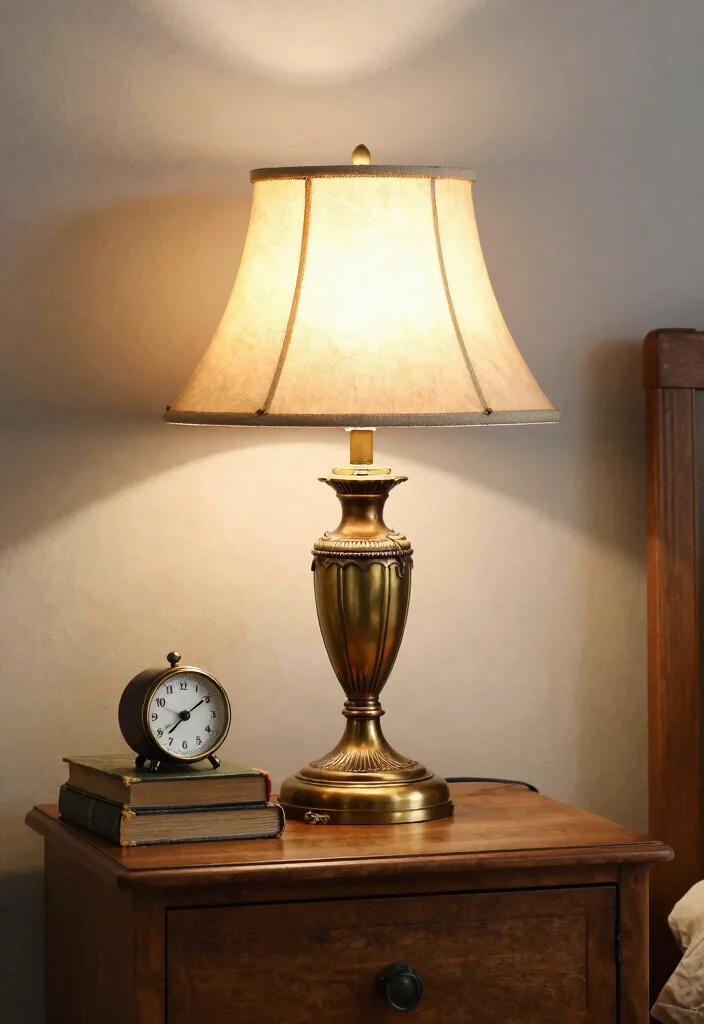 18 Table Lamps for Bedroom Nightstand Ideas That Don't Take Over - 8. Vintage-Inspired Lamps 1