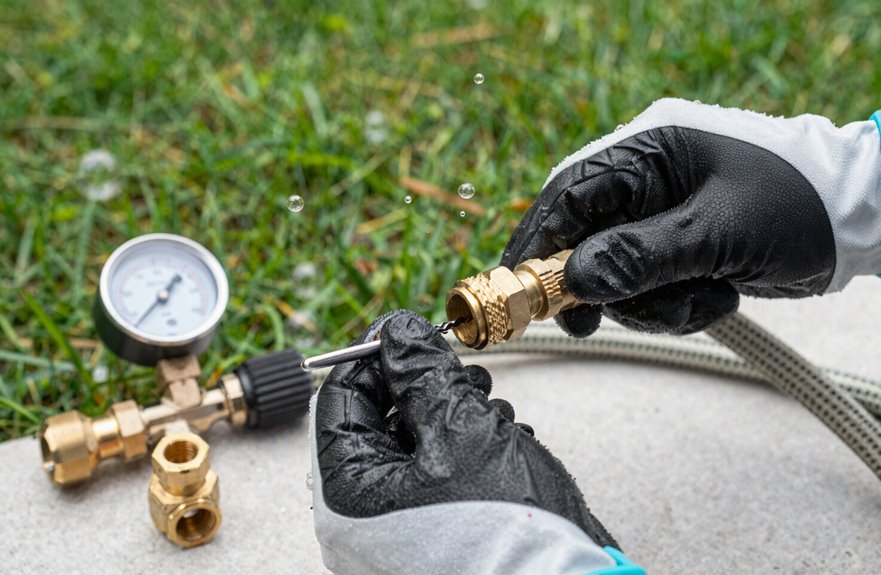 3 4 hose sealing steps