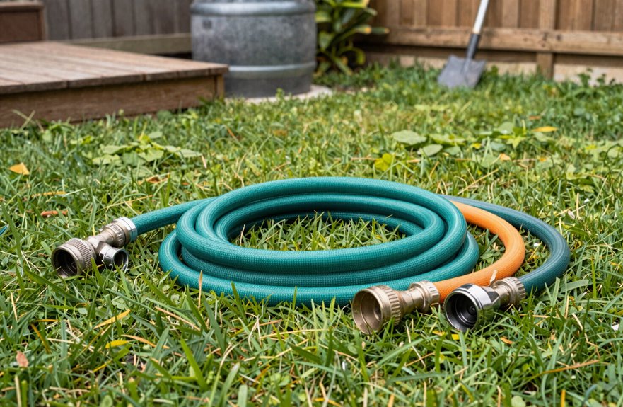 10 Types of Garden Hoses for Every Yard and Budget 4 brass fittings light duty hose