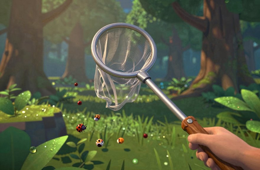 bug net catches critters efficiently