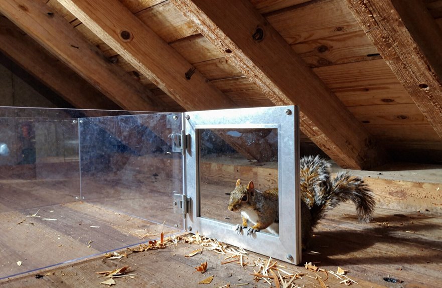 check attic for active squirrels first