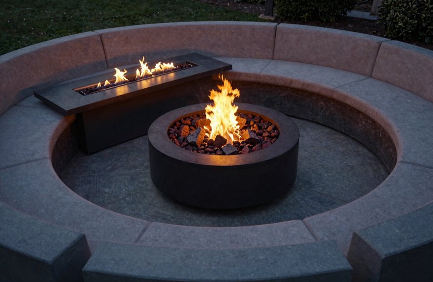 10 Key Differences Between Fire Pits and Fire Tables 5 circles foster communal warmth tables divide