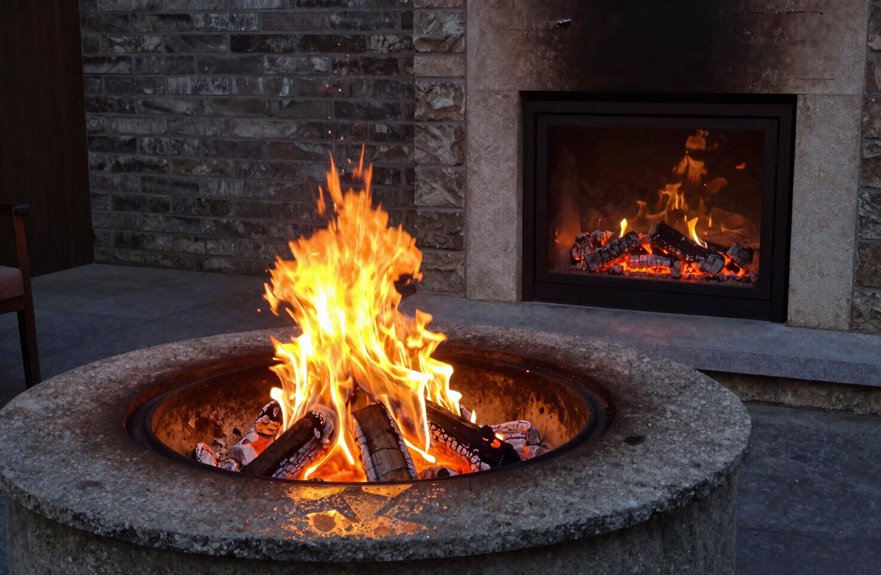 circular pits invite communal warmth