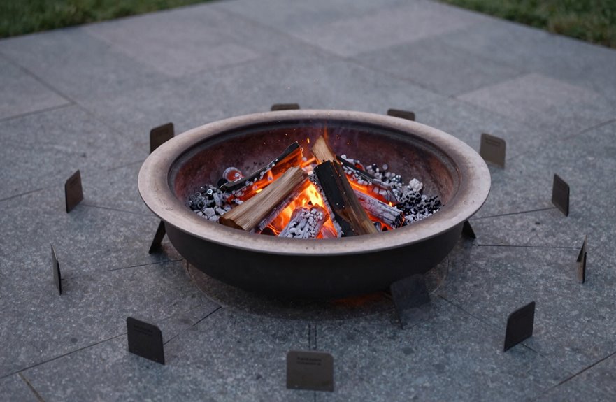 7 Tips for Choosing the Right Fire Pit Size 3 clearance and footprint depend on fuel