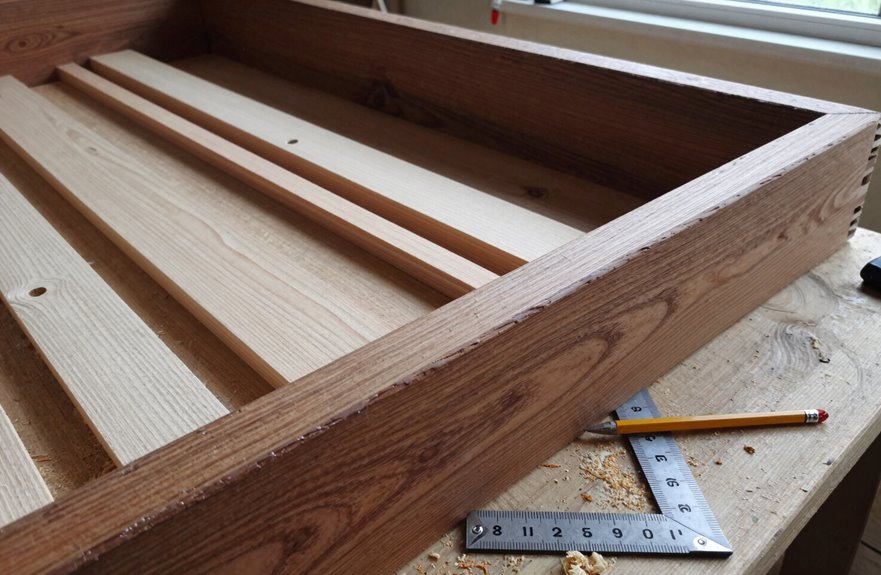 10 Steps to Build a Wood Planter Box 2 cut cedar planter frame pieces precisely