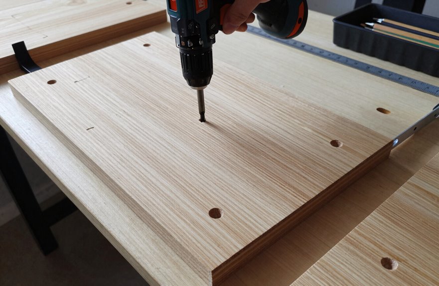 cut drill seal cedar frames
