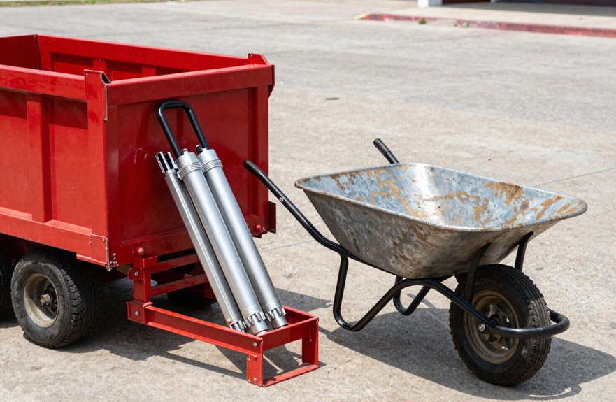 dump cart or wheelbarrow three questions
