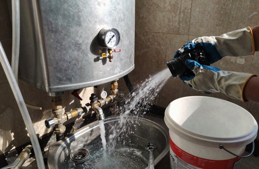 Flush Your Water Heater With a Garden Hose in 6 Steps 5 flush sediment refill with cold water