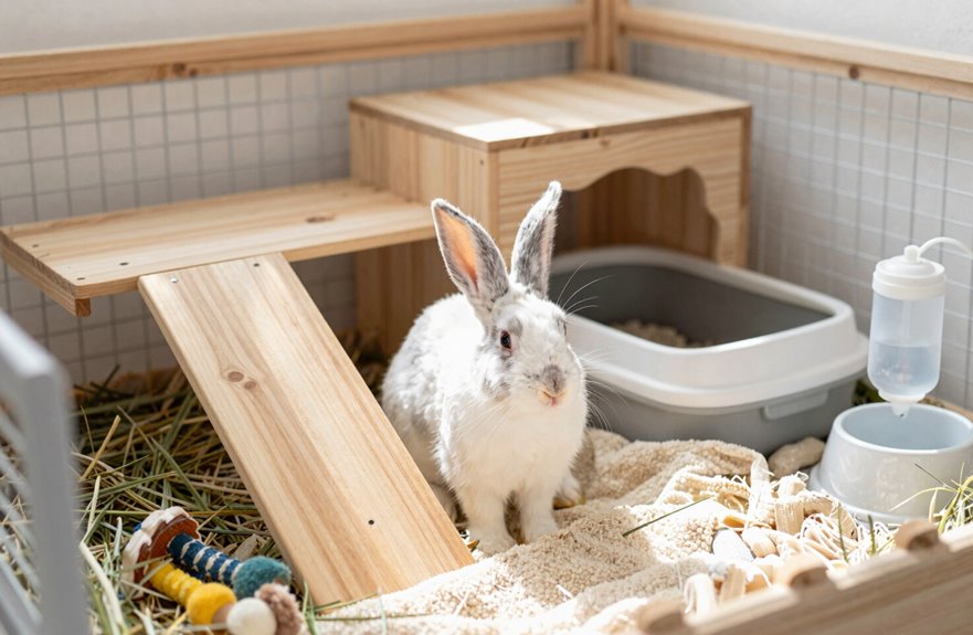 What Beginners Need to Take Care of for Rabbits 3 indoor rabbit housing spacious solid ventilated