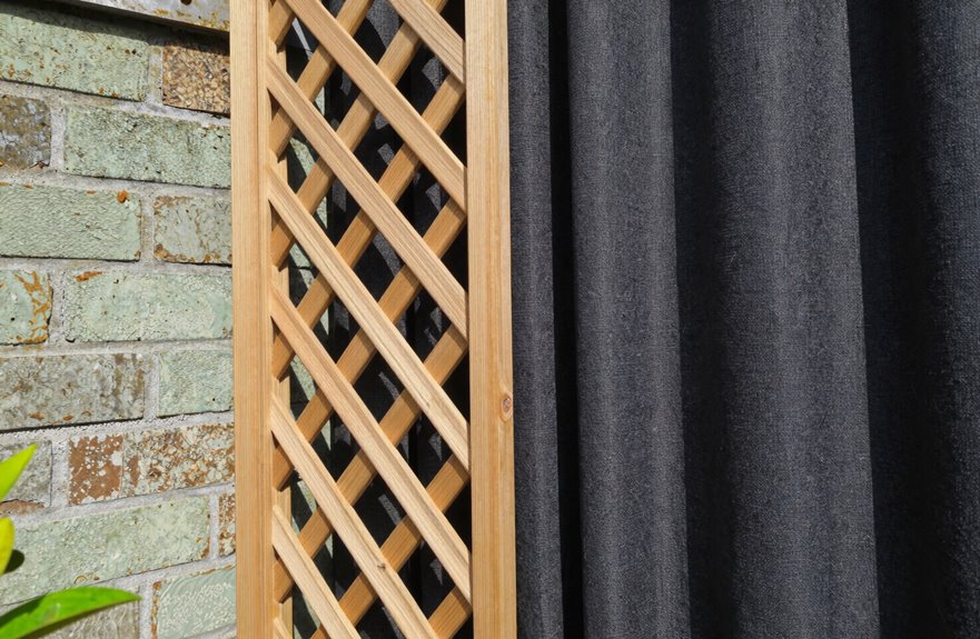 lattice or fabric privacy retrofit