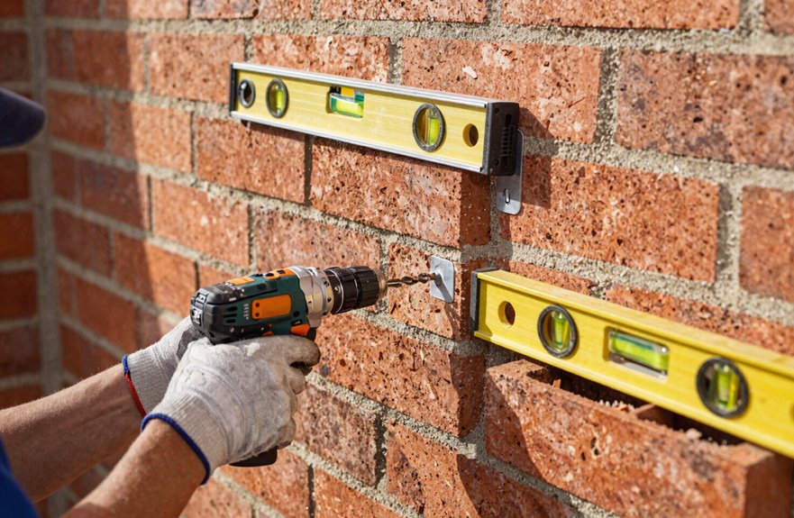 level secure brackets anchored correctly