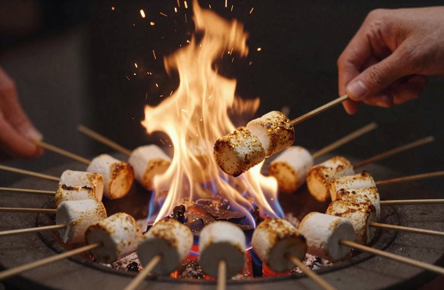 How to Roast Marshmallows Safely on Your Propane Fire Pit 5 low flame toast slowly