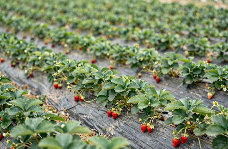 matted rows spread fastest