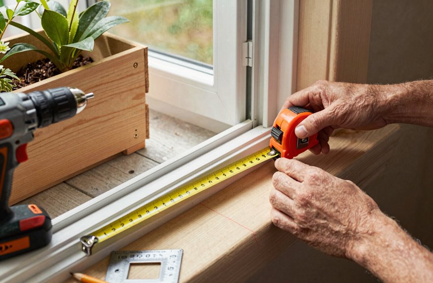 measuring for optimal window boxes