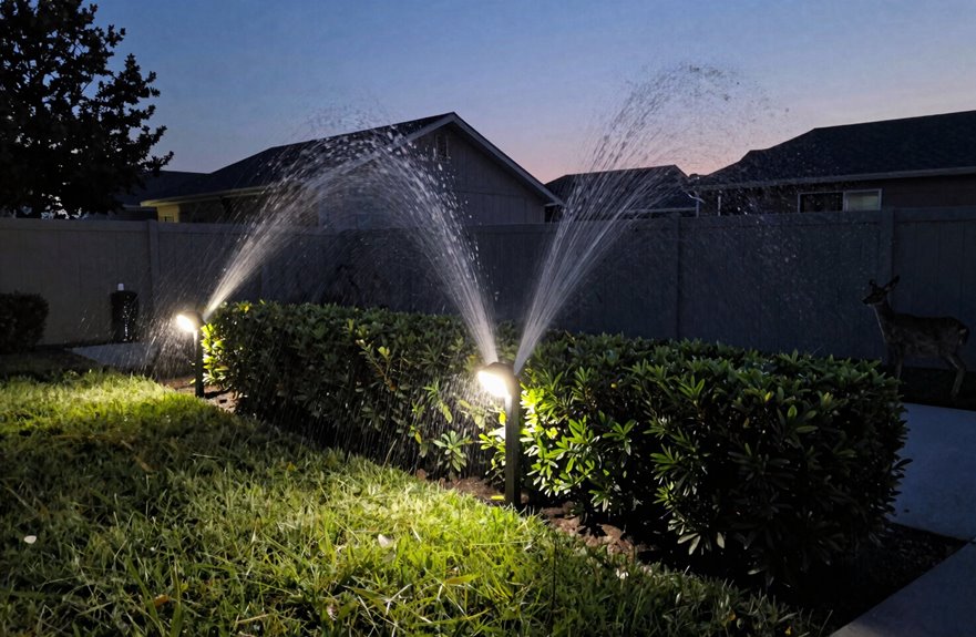 motion activated multisensory deterrents work