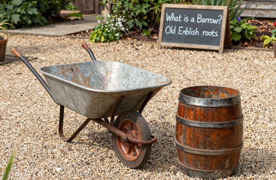 old english barrow meaning cart