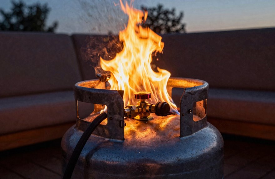 optimal flame height extends propane runtime