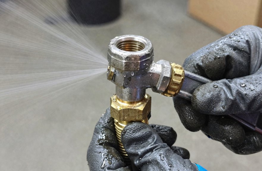 penetrating oil loosens stubborn fittings