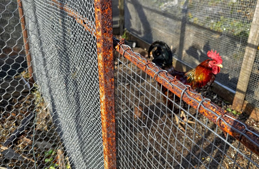 predator prone rust prone chicken wire
