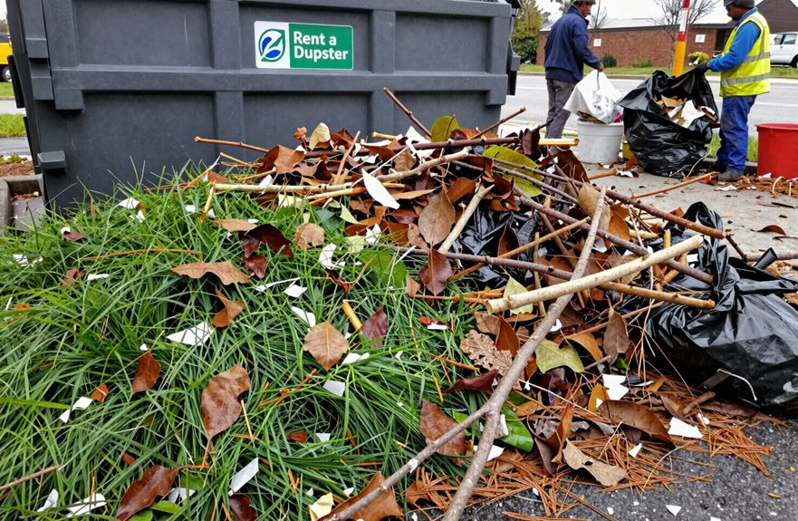 roll off dumpster for large debris