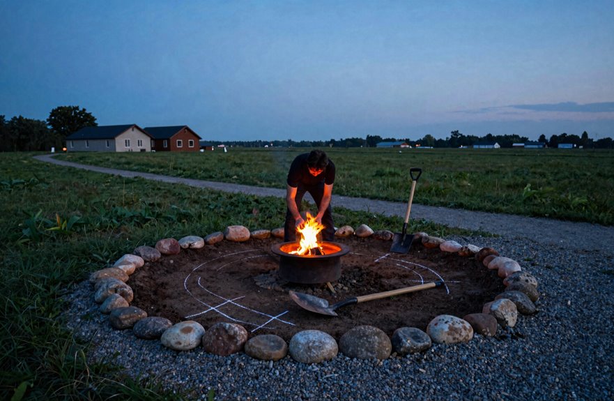 safe fire pit 10 ft clearance
