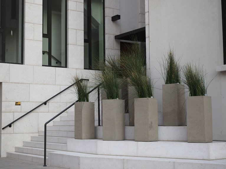 seven steps for window planters