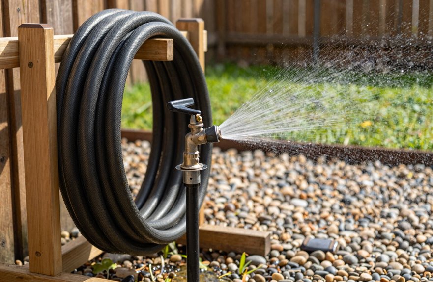 How to Store a Garden Hose Properly 1 shut off outdoor water supply