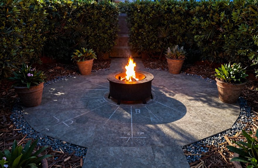 7 Tips for Choosing the Right Fire Pit Size 4 six to seven feet clearance around pit