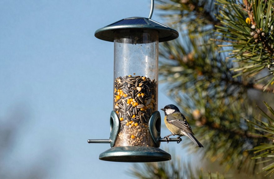 7 Top-Rated Squirrel Repellent Bird Feeders for 2027 1 sky cafe outsmarts squirrels