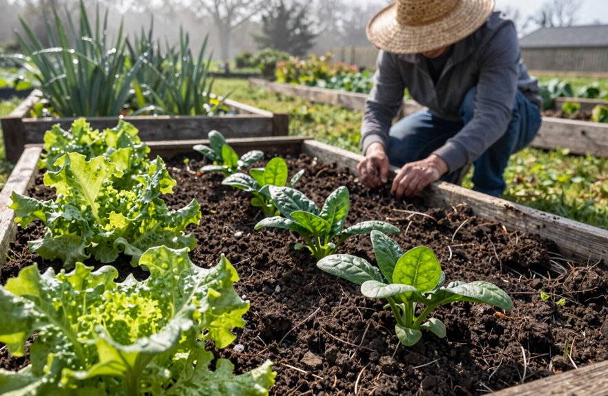 spring cool season planting schedule beds prep direct sow guide