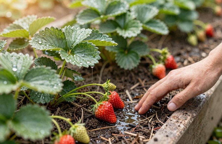 How Often Should You Water Strawberry Plants 1 stability moisture and careful watering