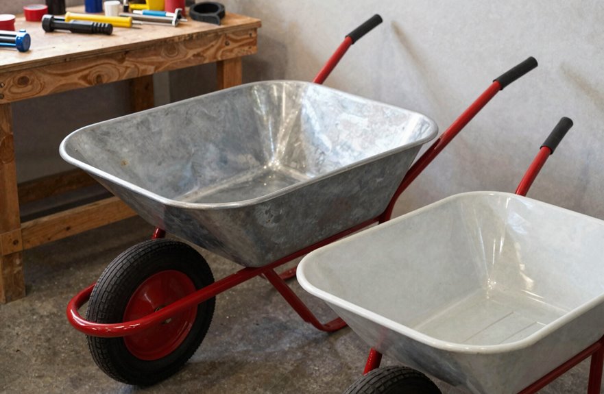 How Much Does a Budget-Friendly Wheelbarrow Cost Under $100? 5 steel vs poly wheelbarrow trays price aware material trade offs