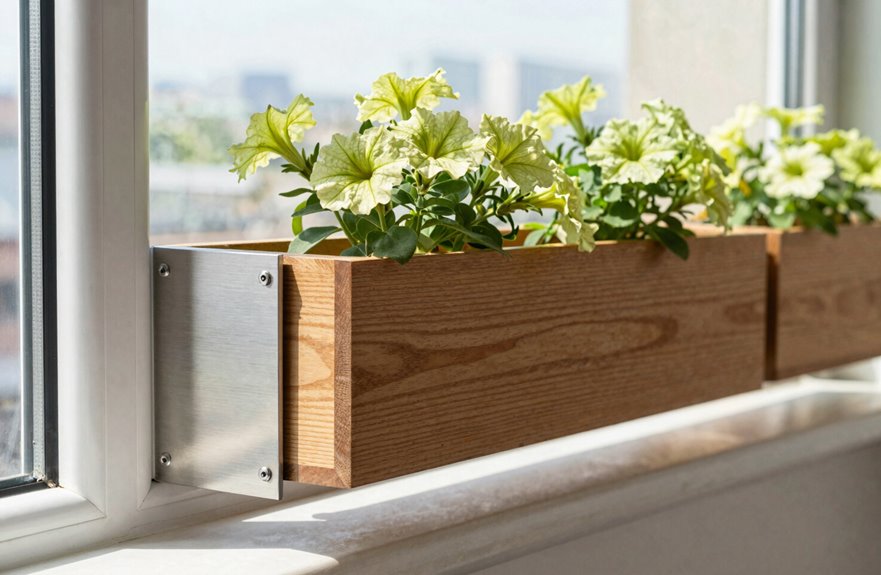 three brackets 12 inch spacing center brace