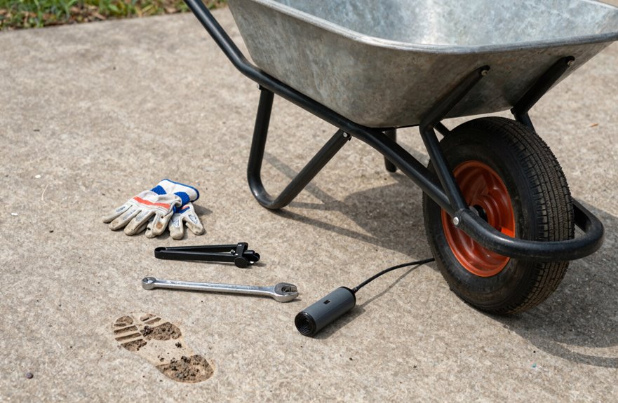 How to Take Off a Wheelbarrow Tire in 6 Steps 1 tools and setup for tire removal