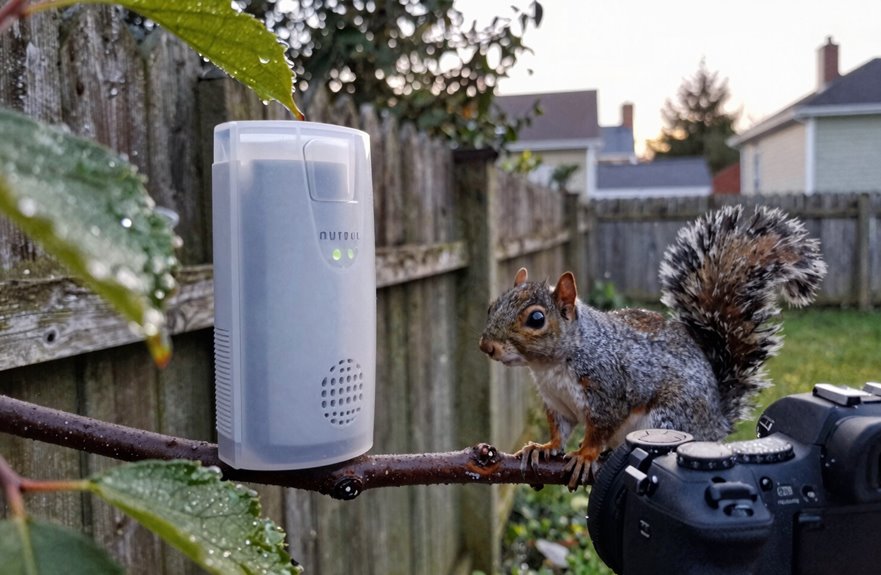 ultrasonic squirrels ineffective habituating obstructed