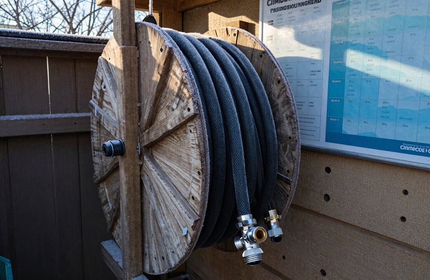 How to Store a Garden Hose Properly 2 winterize by climate window timing